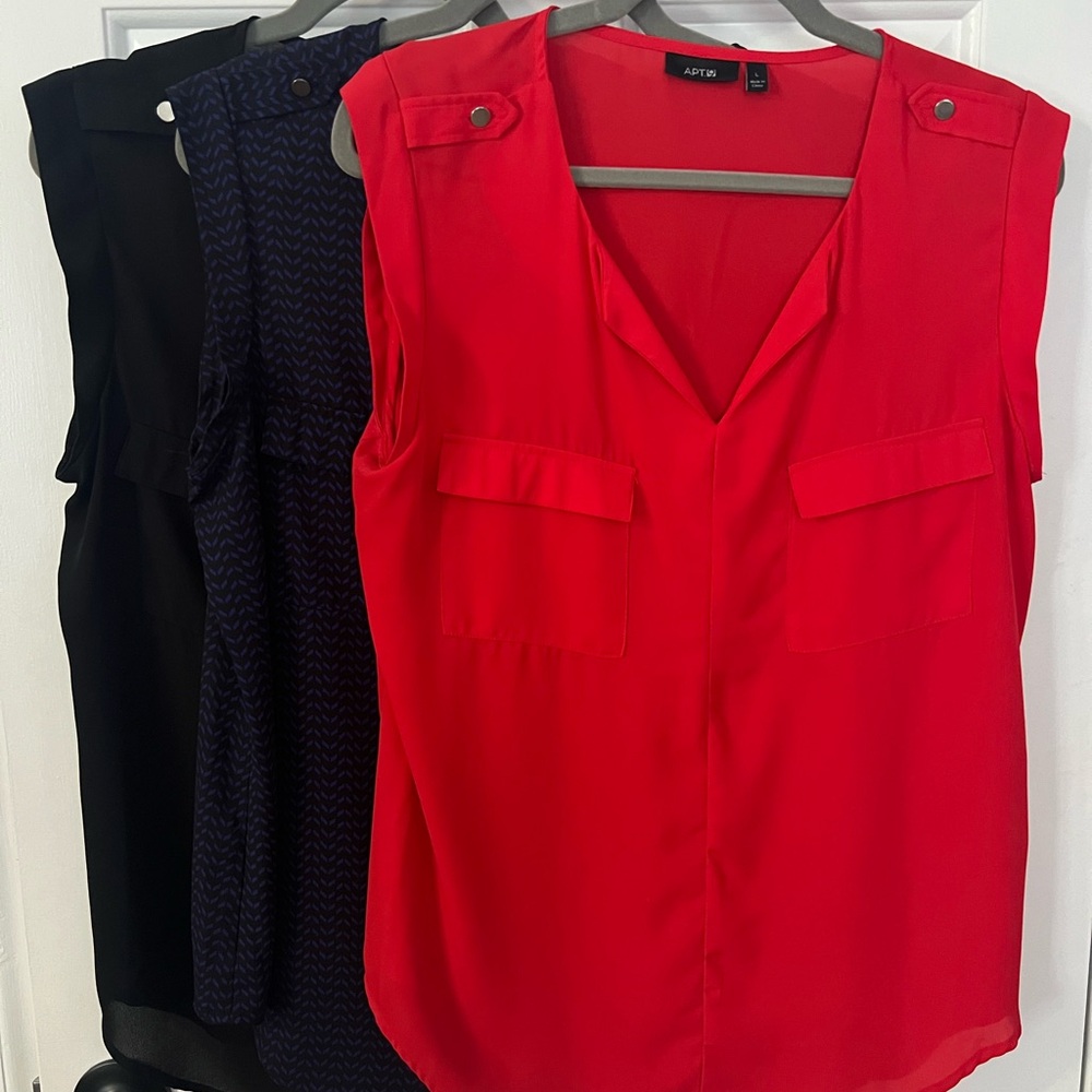 Apt. 9 Women's Vibrant Red Blouse
